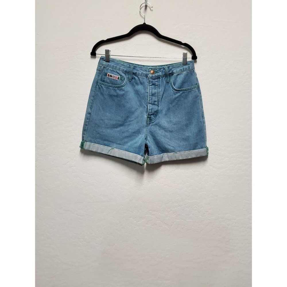 Cross Colours Cuffed Denim Short - Vintage Indigo